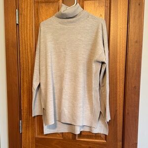Women's Gray Turtleneck Sweater